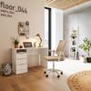 BUREAU STUDENT -BASED- - Wit/Chroomkleuren, Konventionell, Houtcomposiet/Metaal (120/76/55cm) - Based