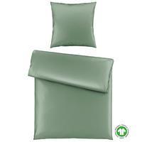 Bettwäsche Bio-Sophia Uni Salbeigrün ca. 135x200cm - Salbeigrün, Natur, Textil (135/200cm) - ecoTree