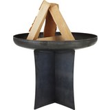 Feuerstelle Ingo in Schwarz aus Stahl - KONVENTIONELL, Metall (600/520cm)