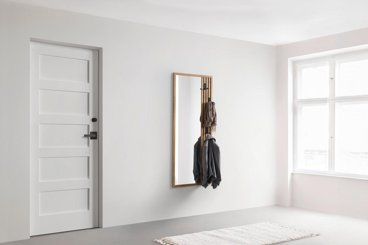 Garderobni Panel Arko Stripes - barve hrasta, Moderno, steklo (140/56/1,63cm) - Mömax