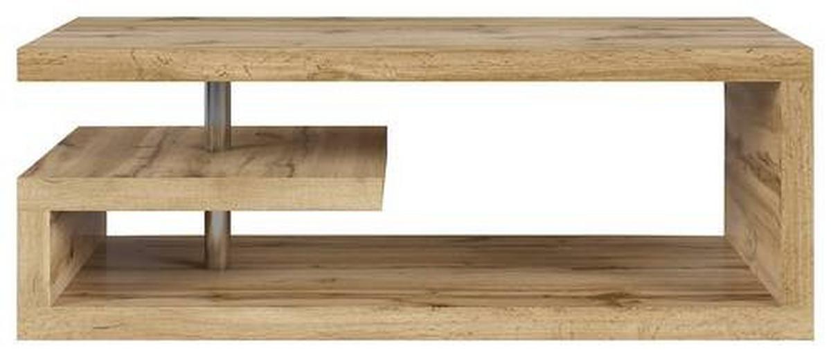 STOLIK KAWOWY GLIMP COFFEE TABLE - dąb wotan, Design, materiał drewnopochodny (120/60/45cm)