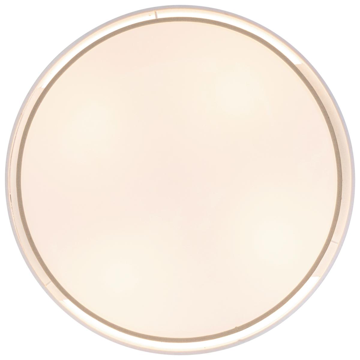 LAMPA SUFITOWA NOEMI - beżowy/biały, Modern, tworzywo sztuczne/metal (45/13cm) - Novel