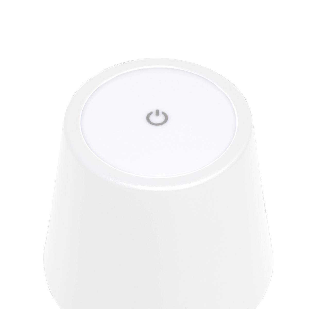 LAMPA STOŁOWA Z AKUMULATOREM 850354 VILETTO - biały/kolor piaskowy, Konventionell, metal (11/36,5cm)