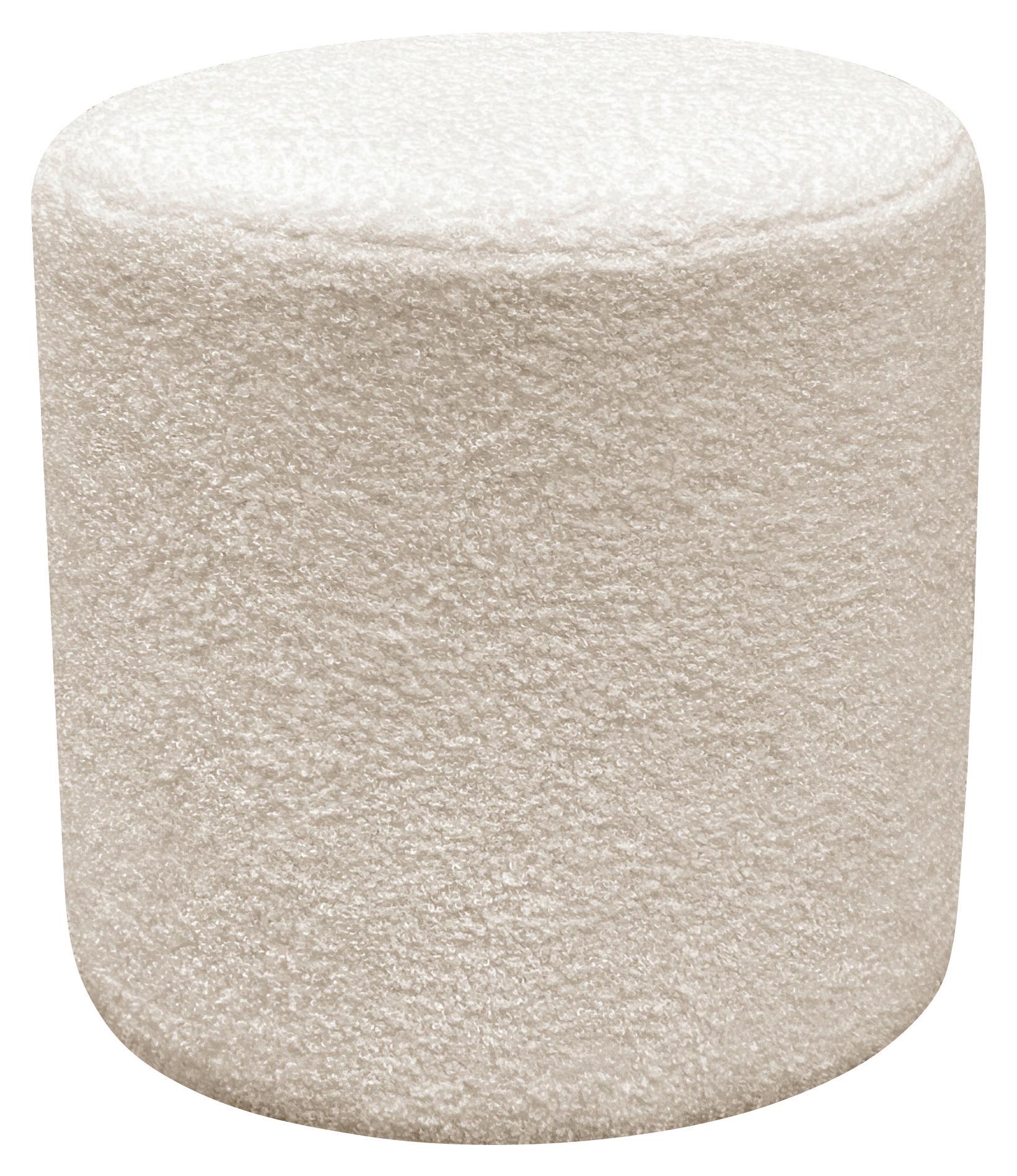 PUF SUSI - beżowy, Trend, materiał drewnopochodny/tkanina (35/35cm) - Novel