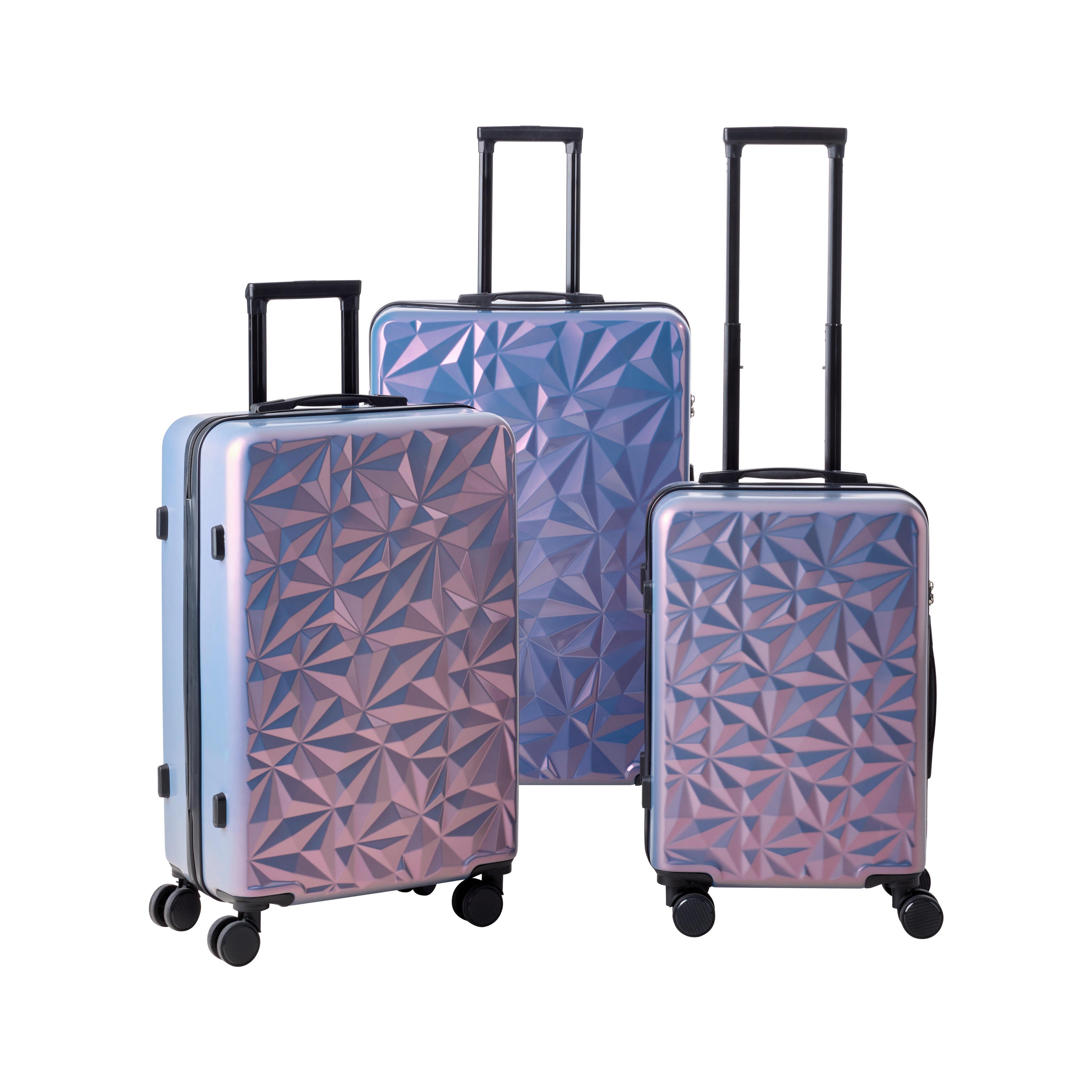 Reisekofferset Lissabon Flieder, 3-teilig - Flieder, KONVENTIONELL, Kunststoff/Textil - Mömax