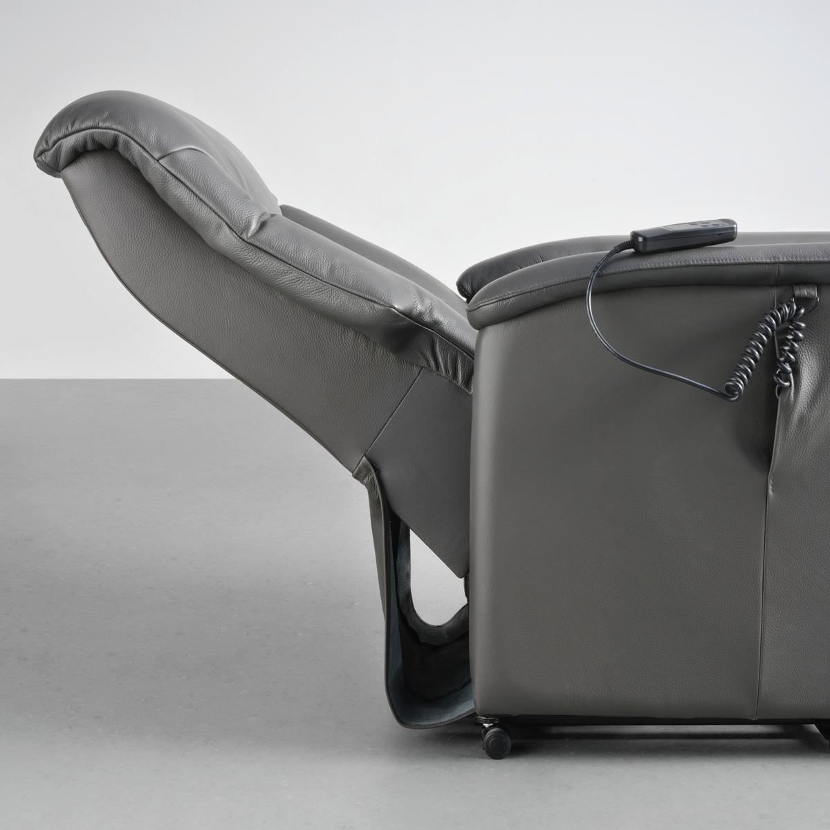 Relaxsessel Comfort in Anthrazit - Anthrazit, MODERN, Leder (80/110/86cm) - Premium Living