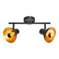 LED-Strahler Goldy, max. 4 Watt - Goldfarben/Schwarz, LIFESTYLE, Metall (37/17,6cm)