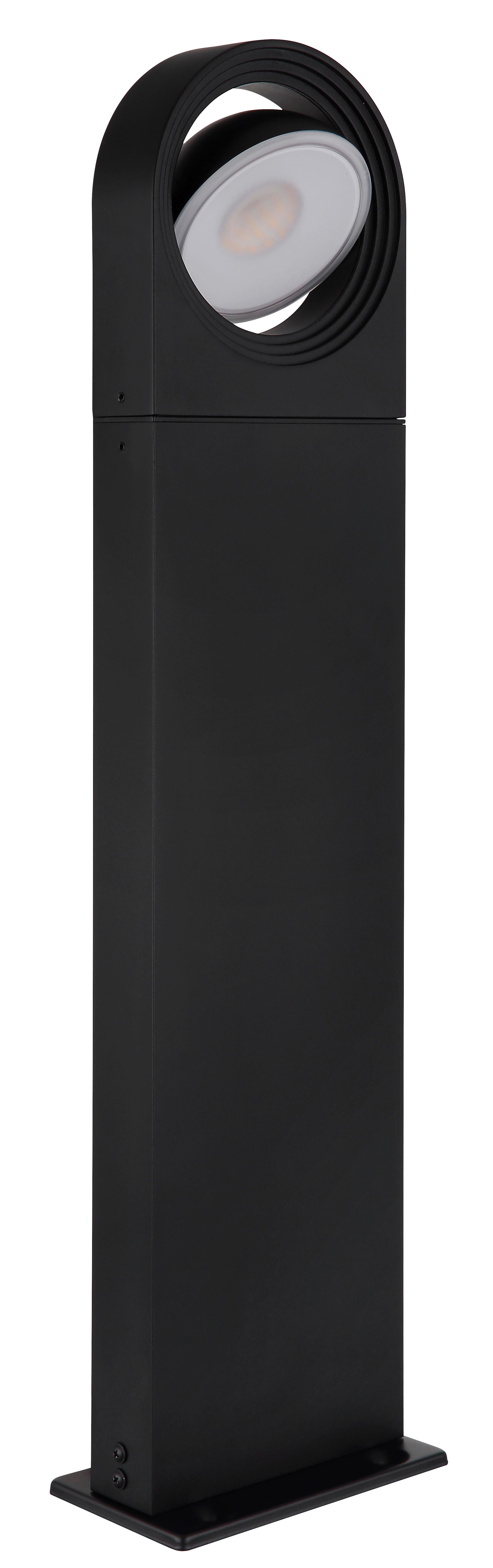 LED-AUSSENLEUCHTE 34322S OKO - Weiss/Schwarz, Design, Kunststoff/Metall (17/10/70cm) - Globo