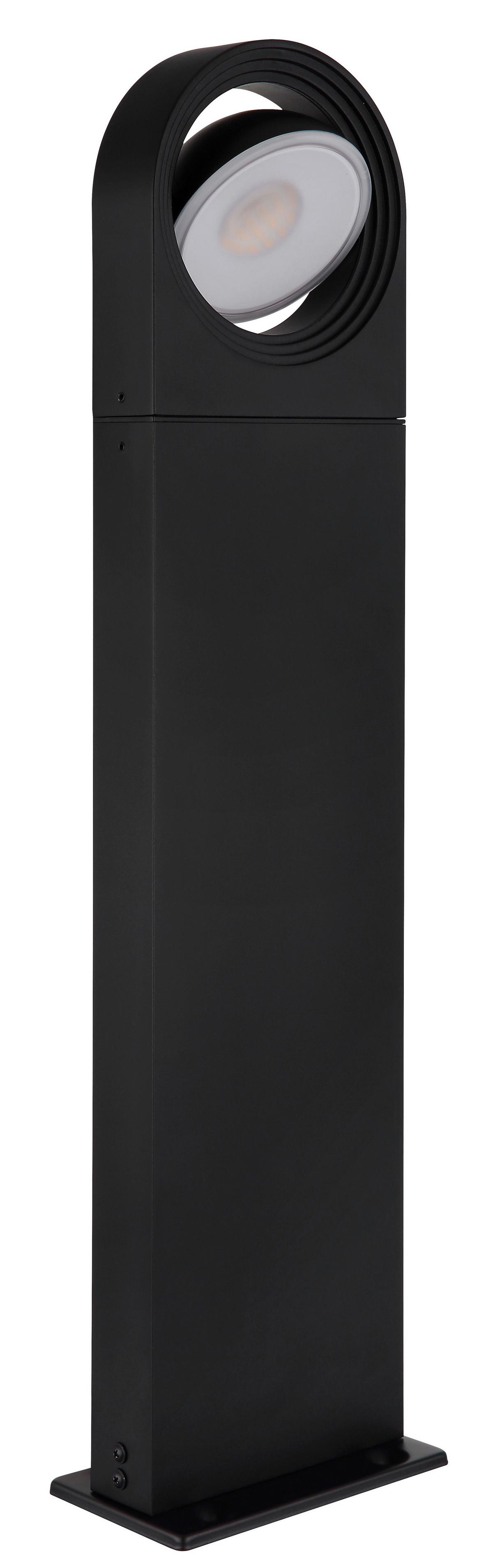 LED-AUSSENLEUCHTE 34322S OKO - Weiss/Schwarz, Design, Kunststoff/Metall (17/10/70cm) - Globo