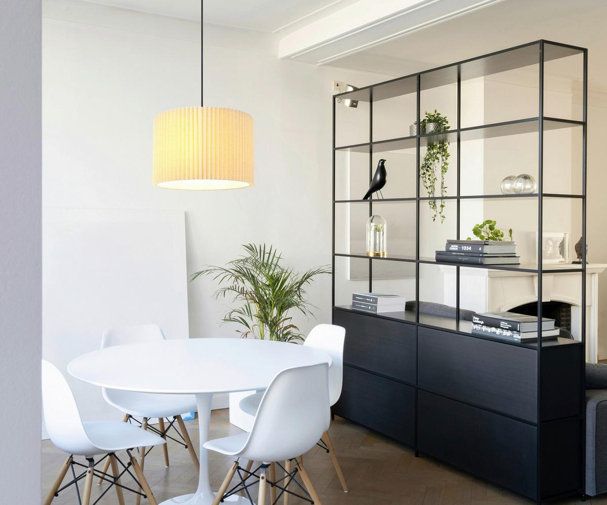 HÄNGELEUCHTE 15757H PAGE - Schwarz/Naturfarben, Basics, Textil/Metall (38/120cm) - Globo