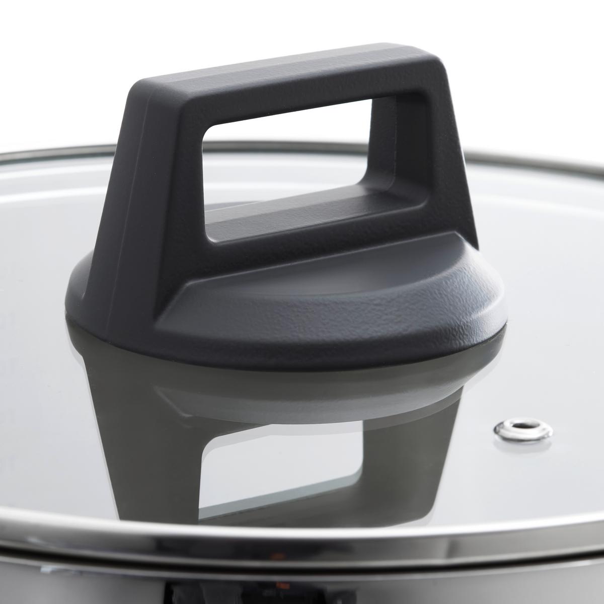 ZESTAW GARNKÓW ELENI - kolor stalowy/przejrzysty, Modern, metal/szkło - ELO