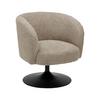 SNURRSTOL GIRO -TREND- - greige/silver, Modern, metall/textil (67/68/73cm) - Premium Living