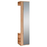 GARDEROBENSCHRANK BEN - Silberfarben/Eiche Artisan, MODERN, Glas/Holzwerkstoff (40/184/35cm) - MID.YOU
