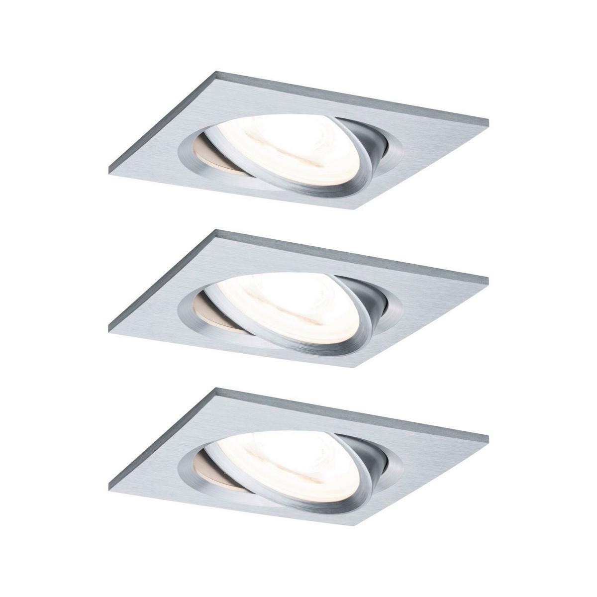 Deckenleuchte Nova in Alufarben max. 6,5 Watt - Basics (8,4cm) - Paulmann