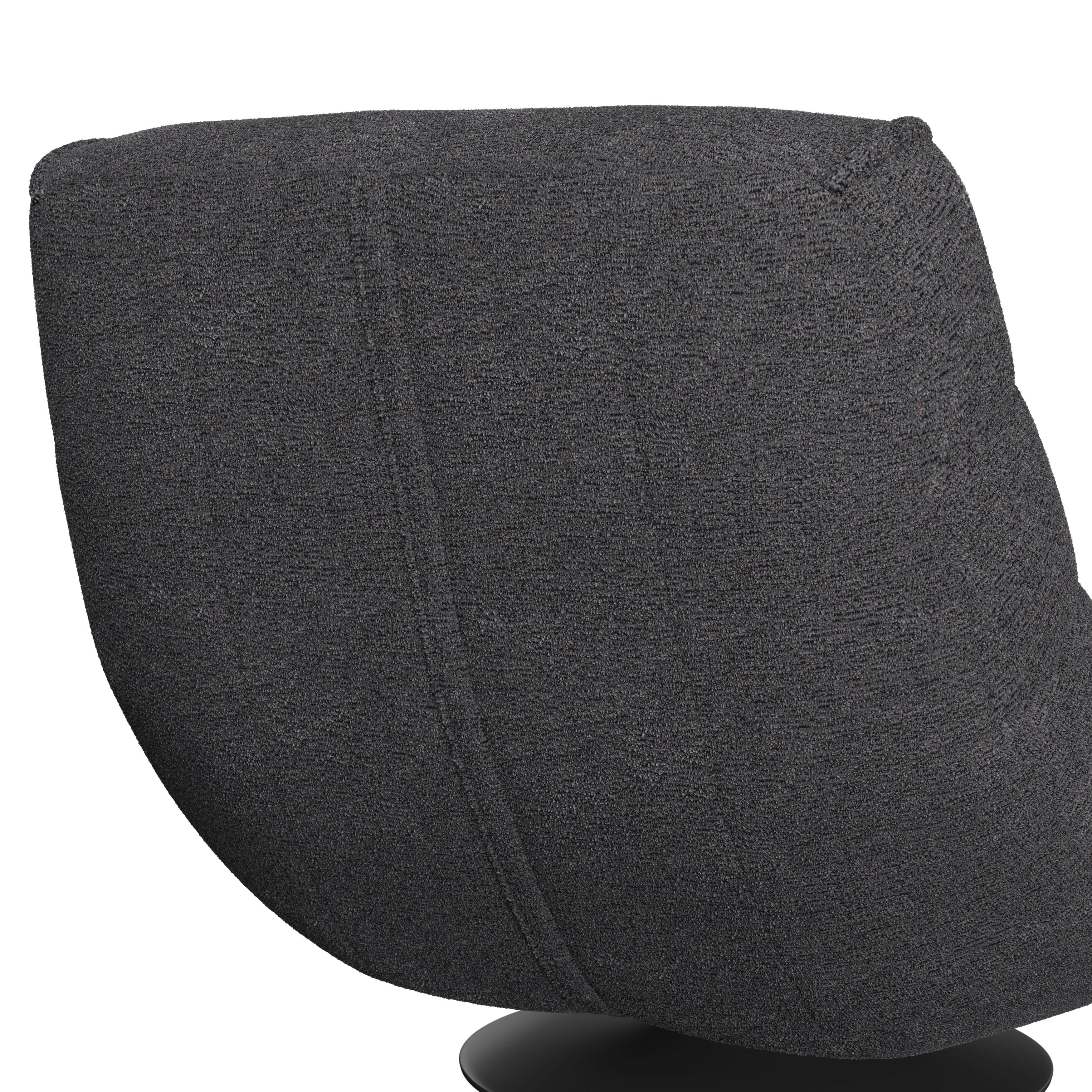 RELAXFÅTÖLJ LORENA - svart, Modern, metall/textil (101/83/95cm) - Bessagi Home