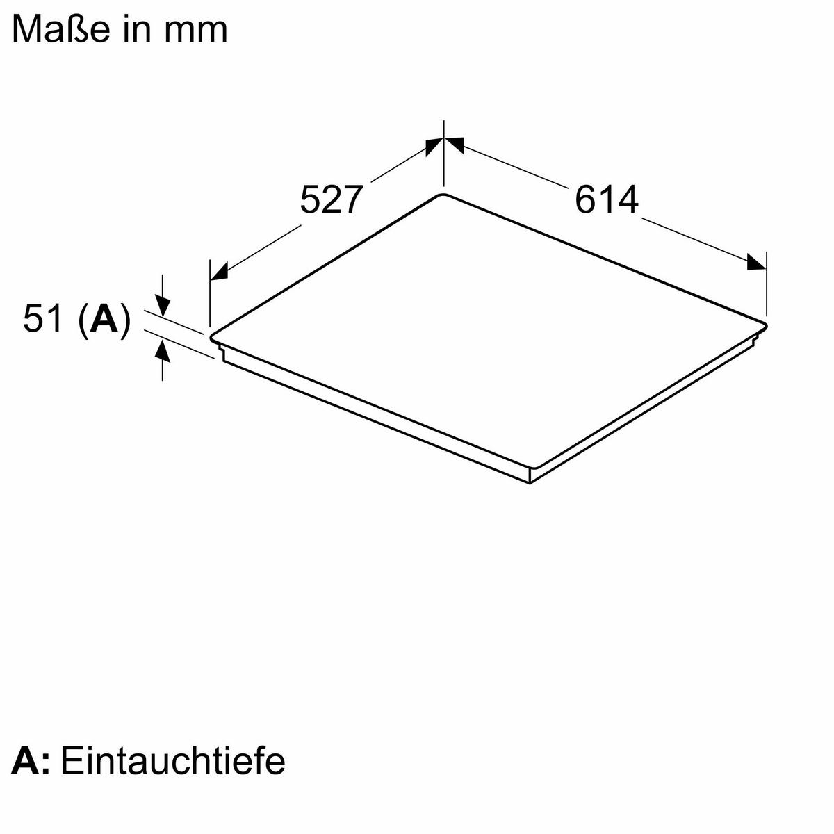 Induktionskochfeld T56TQD Schwarz - Schwarz, MODERN, Glas (61,4/5,1/52,7cm) - Neff
