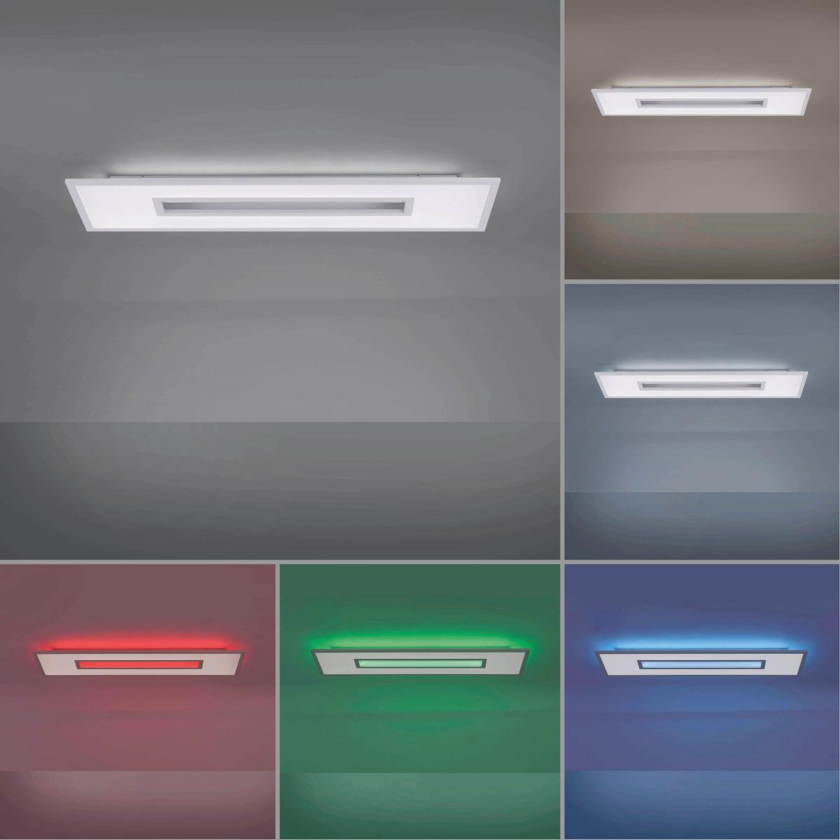 LED-Deckenleuchte 11647-16 max. 34 Watt - Weiß, Design, Metall (100/30/5cm)