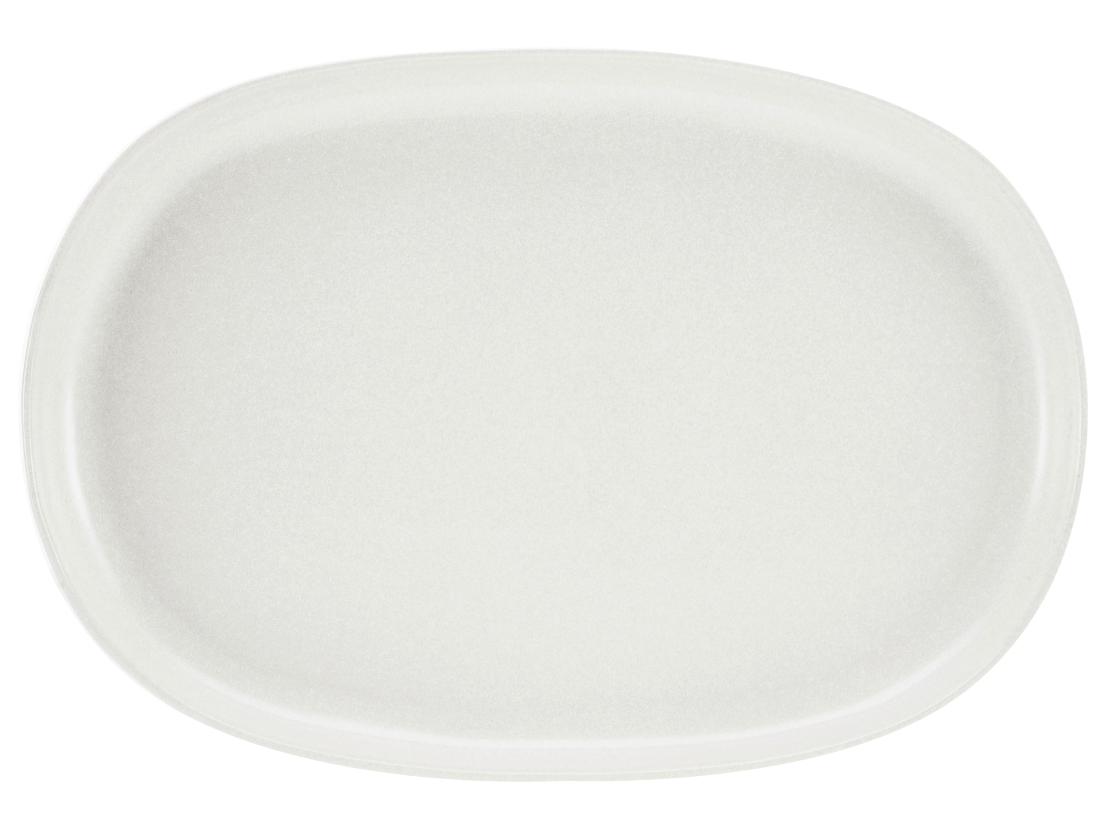 Servierplatte Uno Offwhite - Weiß, Basics, Keramik (33cm) - Creatable