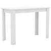 Jedilna Miza Esal, Bela - bela, Moderno, leseni material (110/76/50cm) - MID.YOU