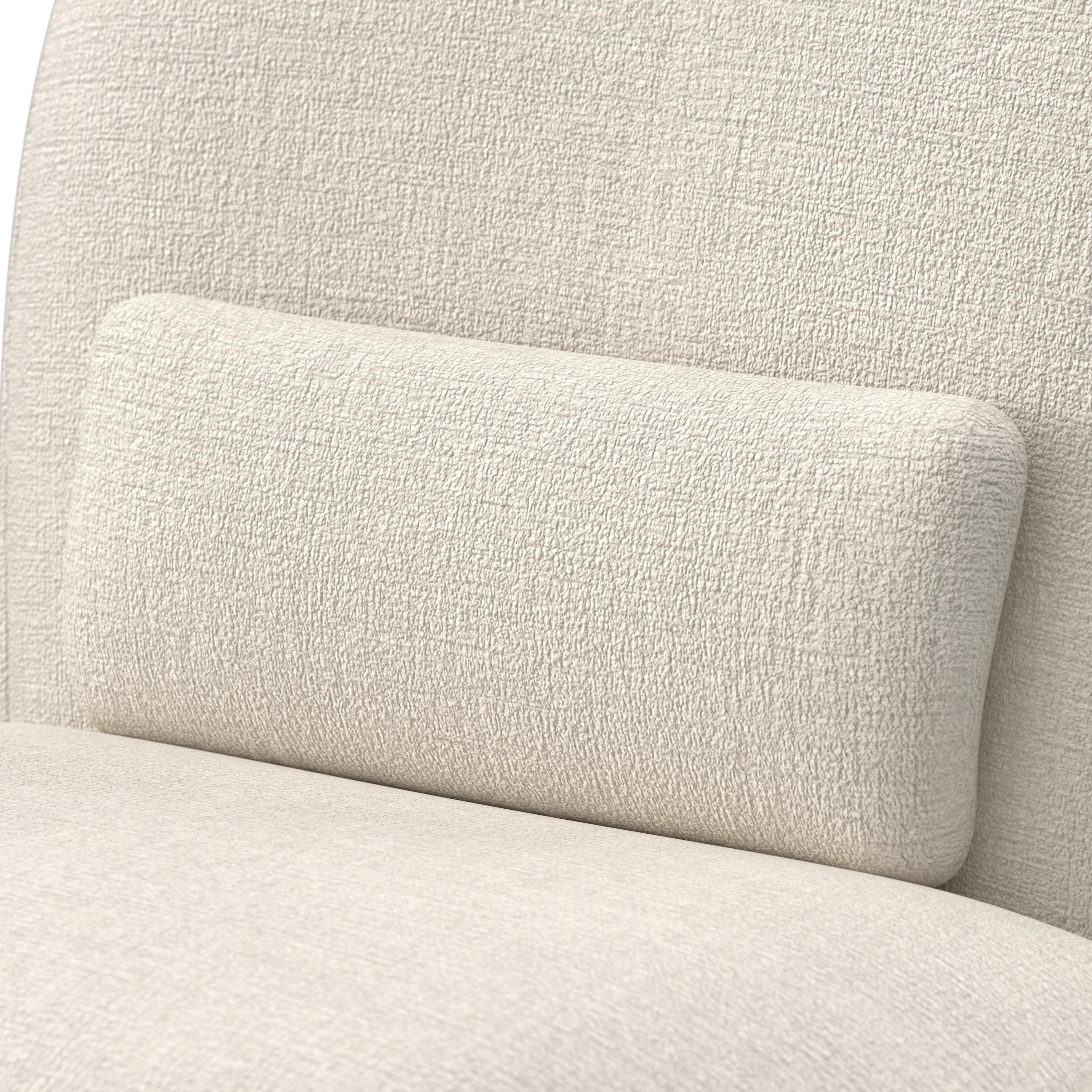 STOL MED ARMSTÖD VITTORE - beige/cremefärgad, Modern, metall/trä (56/83,5/62cm) - Bessagi Home