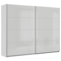 DULAP USI CULISANTE FELDKIRCH - gri deschis/gri lucios intens, Modern, sticlă/material pe bază de lemn (271/210/62cm)