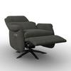 RELAXFÅTÖLJ ALICE - mörkgrå/svart, Modern, metall/trä (76/110/94cm) - Bessagi Home