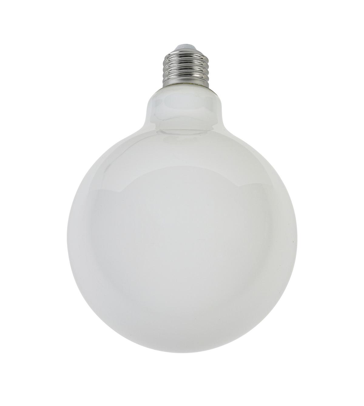 LED-Leuchtmittel Emop Weiss max. 8 Watt - Weiss, Romantik / Landhaus, Glas/Metall (12,5/17,7cm) - Mömax