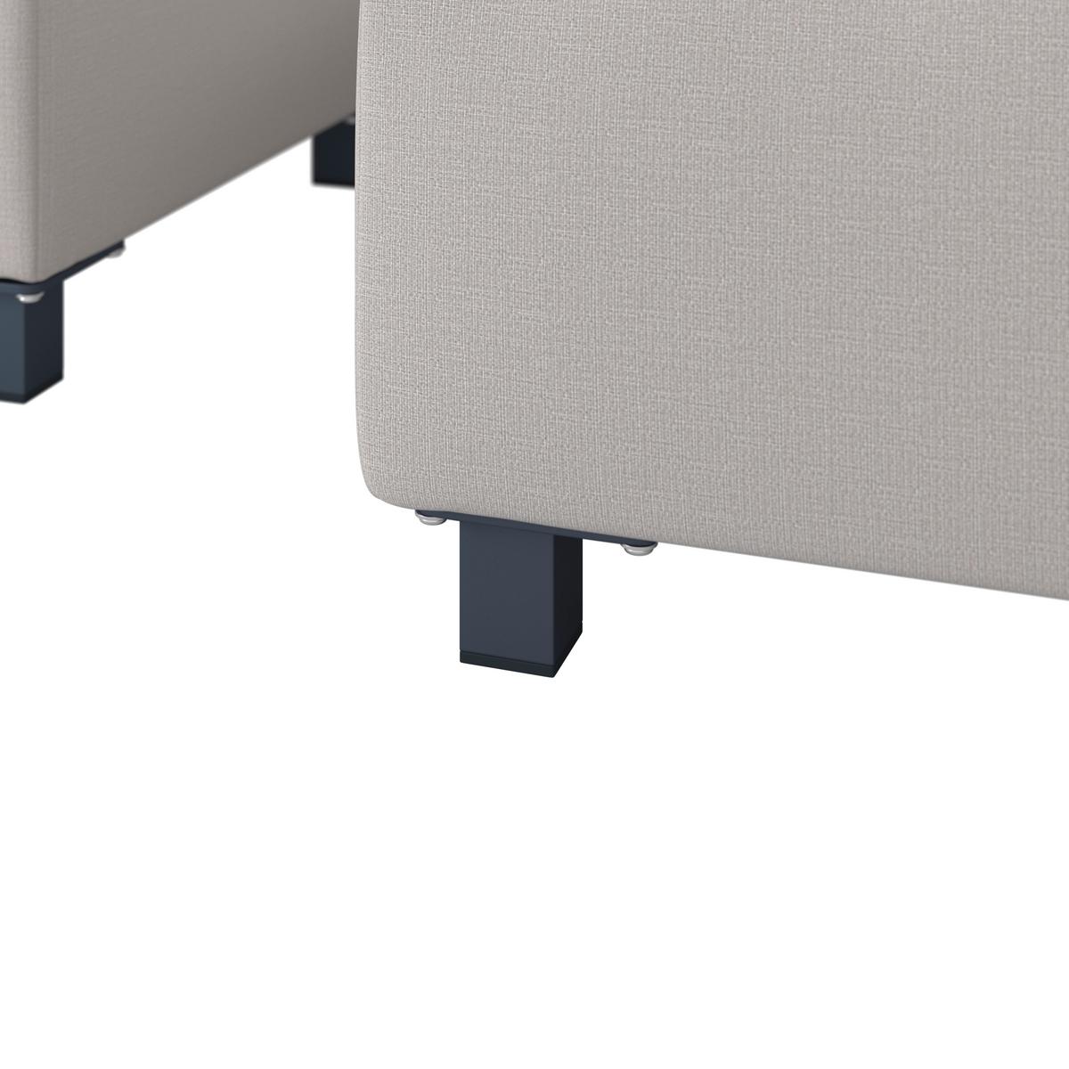 Loungegarnitur Andonia Hellgr. Outdoorstoff/Metall +Abdeckung - Hellgrau/Grau, MODERN, Textil/Metall (227/72/85cm) - Bessagi Garden