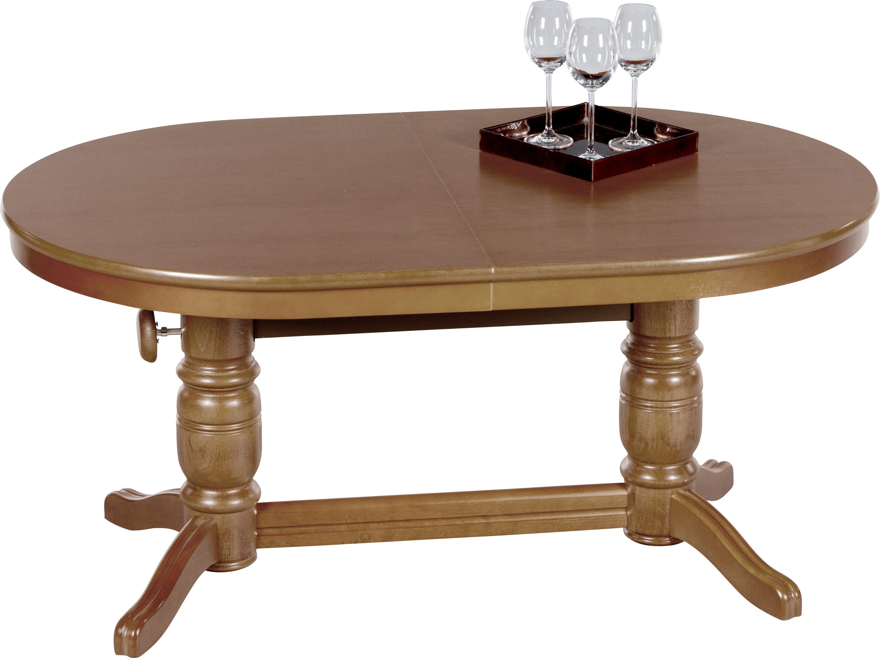 STOLIK KAWOWY RAMSAU - kolor dębowy, Design, materiał drewnopochodny/drewno (120-160/75/56-72cm) - MID.YOU