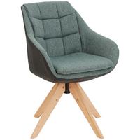 KRZESŁO Z PODŁOKIETNIKAMI FRESH - kolor dębowy/antracytowy, Konventionell, drewno/tkanina (57/83,5/60cm) - Landscape