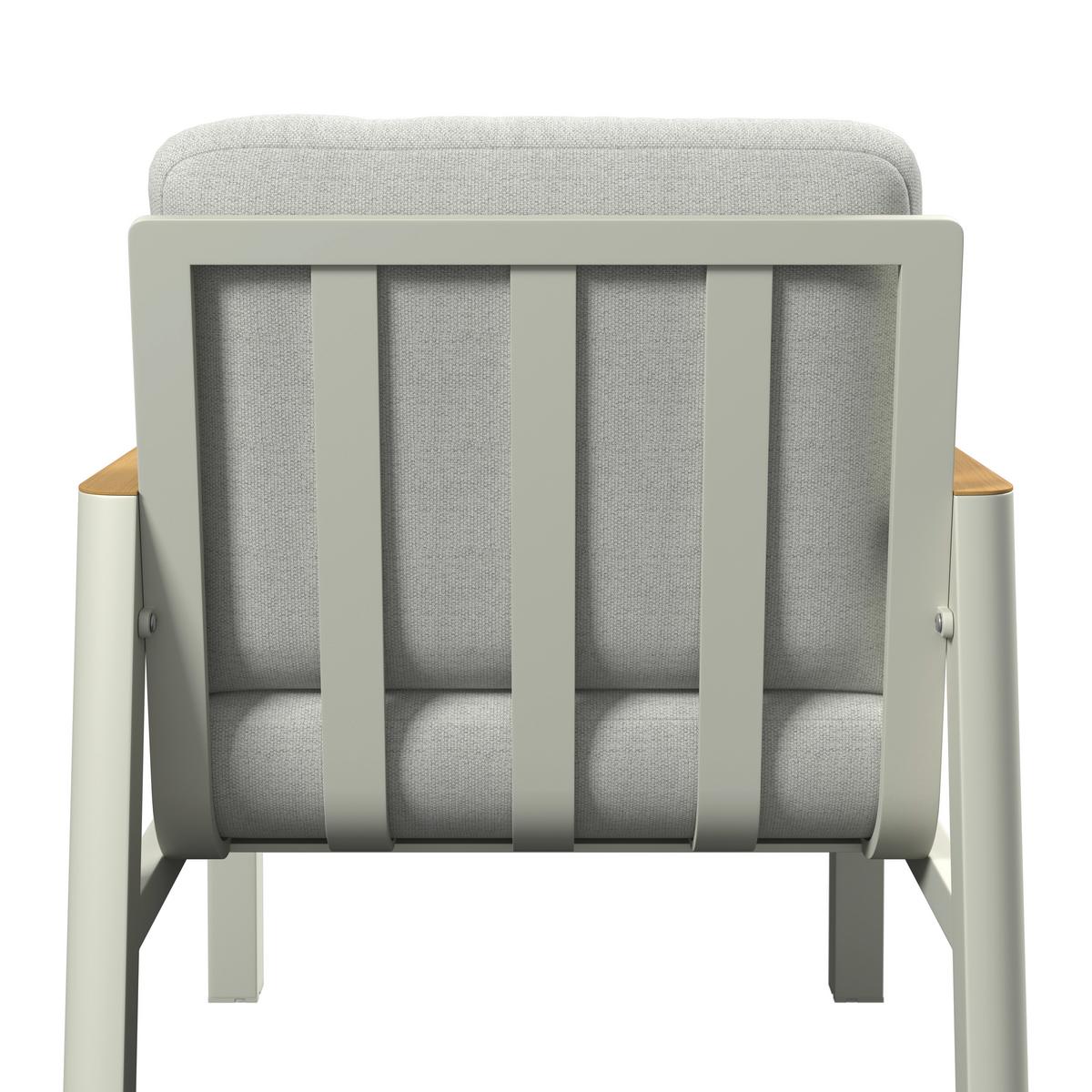 Kerti Garnitúra Garda - világosszürke/natúr színű, Modern, műanyag/textil