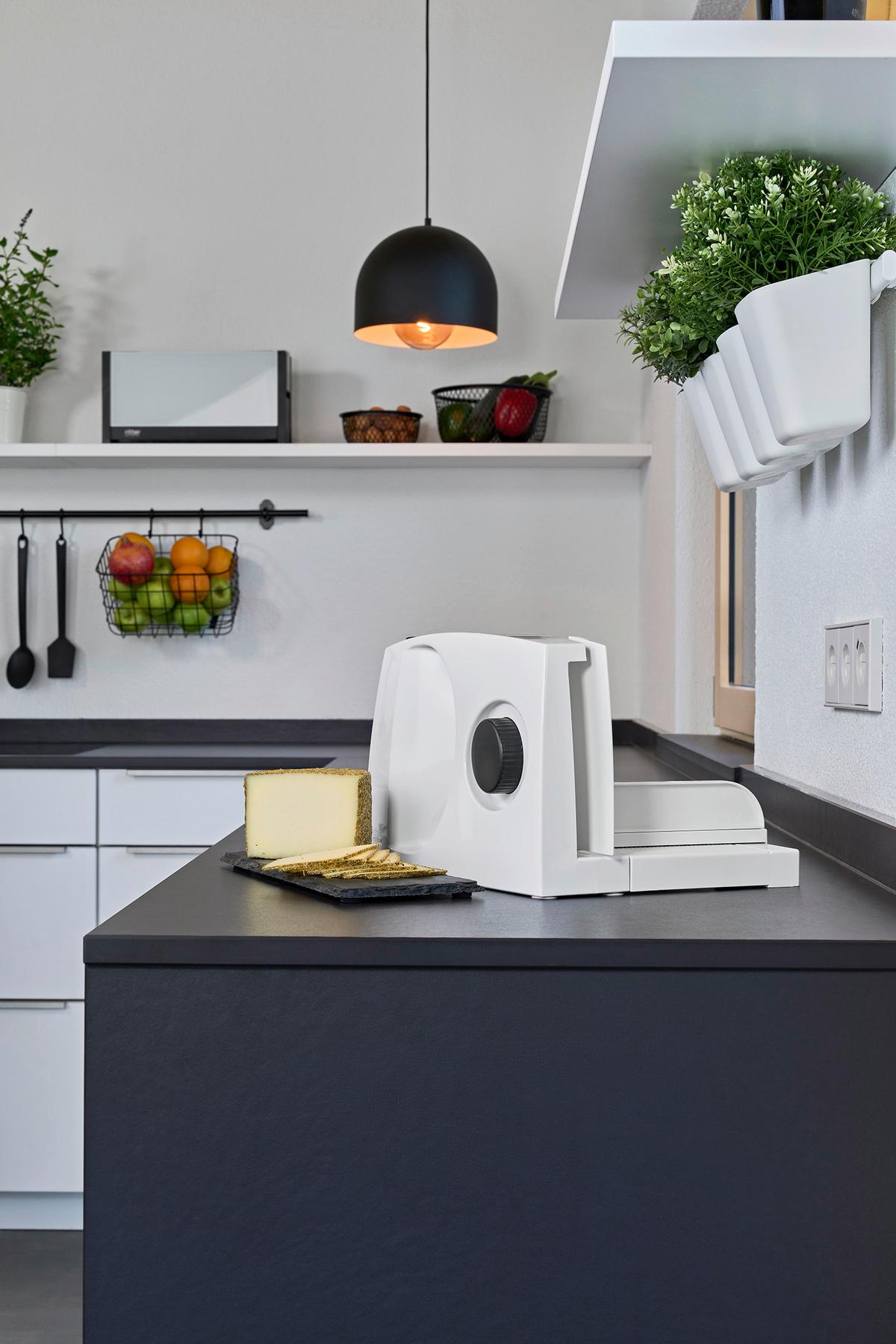 KRAJALNICA UNIWERSALNA 501.000 - biały wysoki połysk, Basics, tworzywo sztuczne/metal (34,8 cm/24/21,5 cmcm)