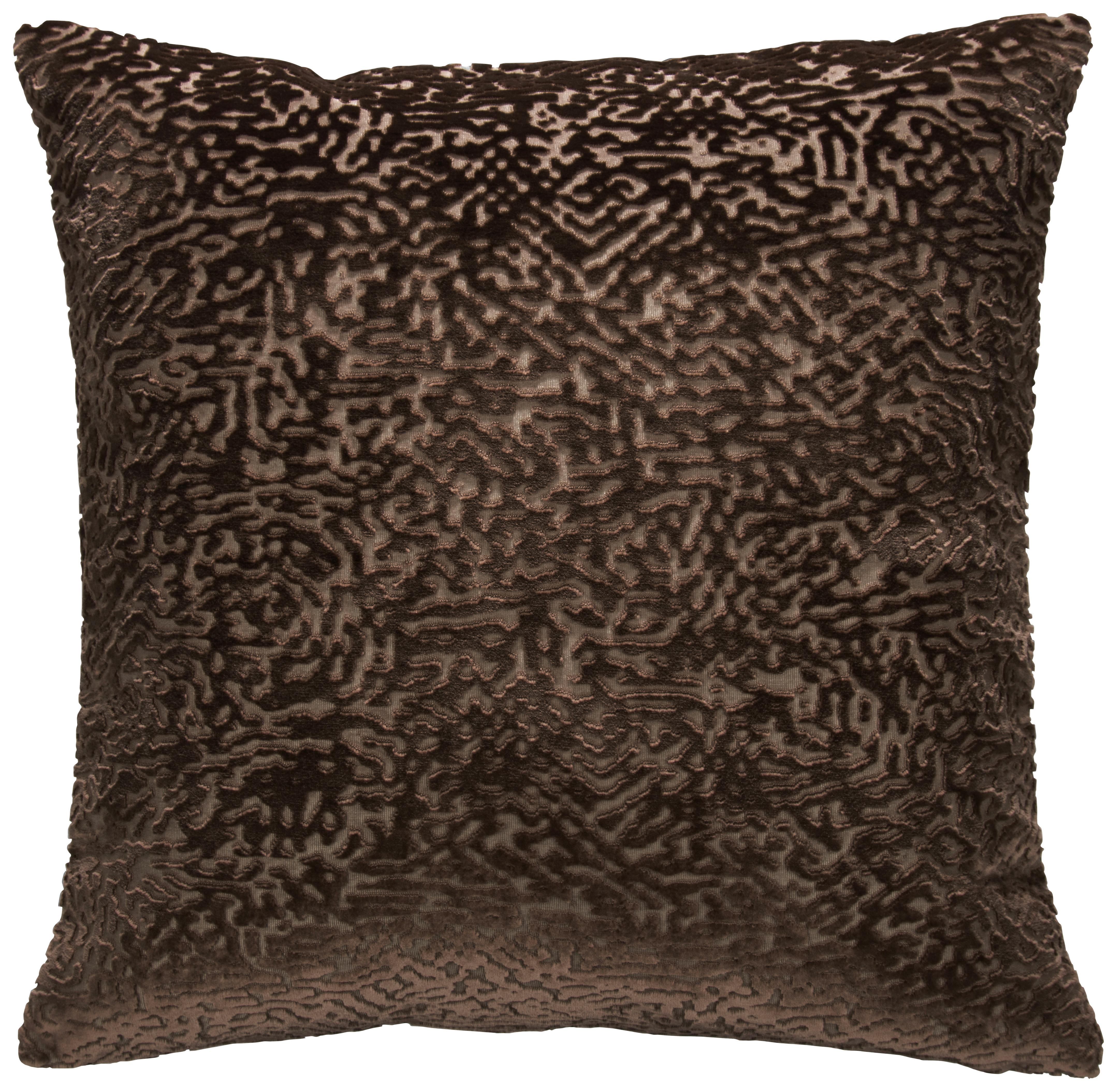 Kissenhülle Toto Dunkelbraun ca. 40x40cm - Dunkelbraun, Textil (40/40cm)