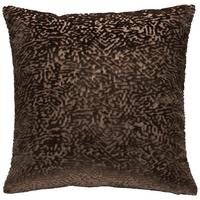 Kissenhülle Toto Dunkelbraun ca. 40x40cm - Dunkelbraun, Textil (40/40cm)