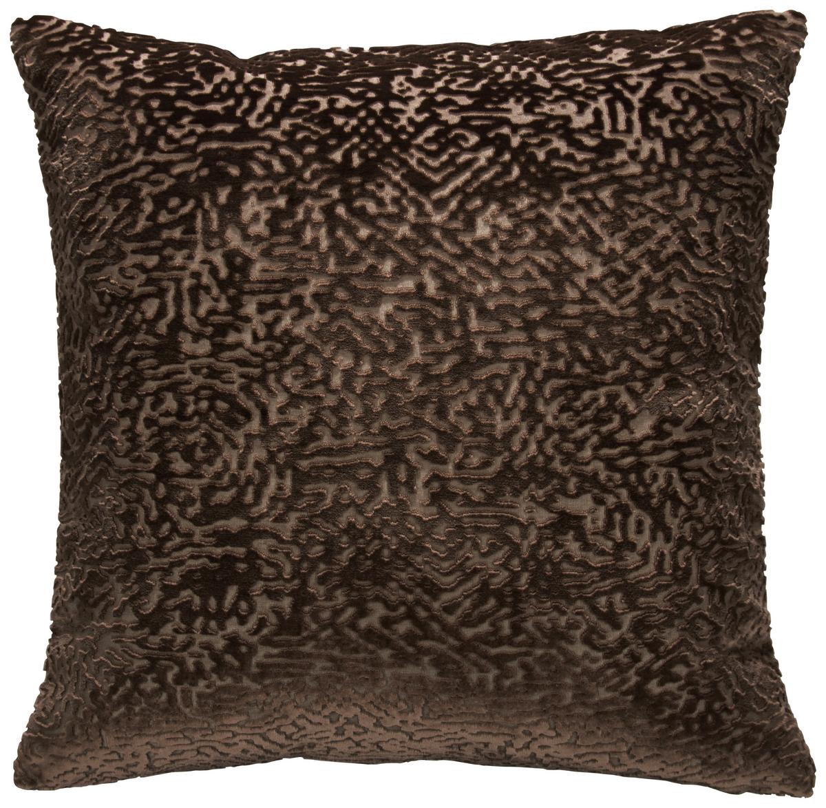 Kissenhülle Toto Dunkelbraun ca. 40x40cm - Dunkelbraun, Textil (40/40cm)