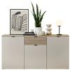 Sideboard Memphis Eichefarben/Kaschmir - Kaschmir/Eichefarben, MODERN, Holzwerkstoff/Metall (180/90/45cm) - Premium Living