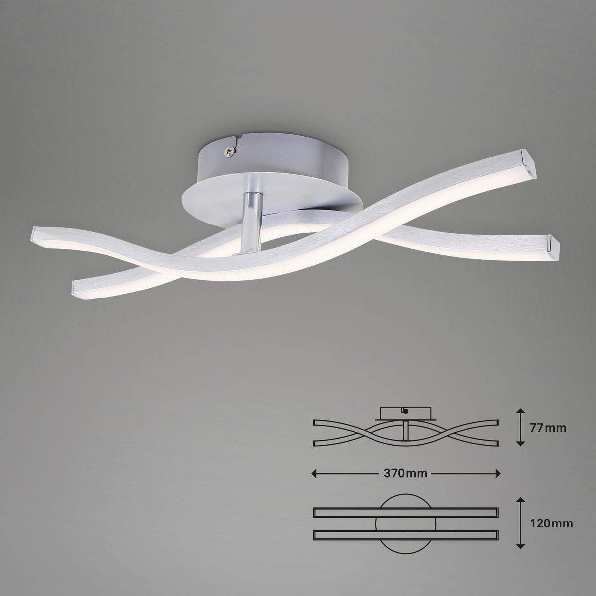 LED-DECKENLEUCHTE 3194029 - Basics (37/12/7,7cm) - Briloner