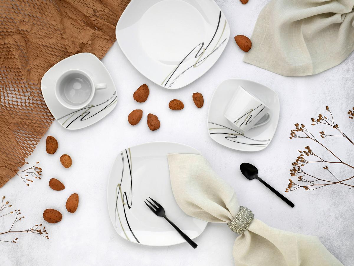 Kavni Servis Amelie Piazza, 18-Delni - Basics, keramika - Creatable