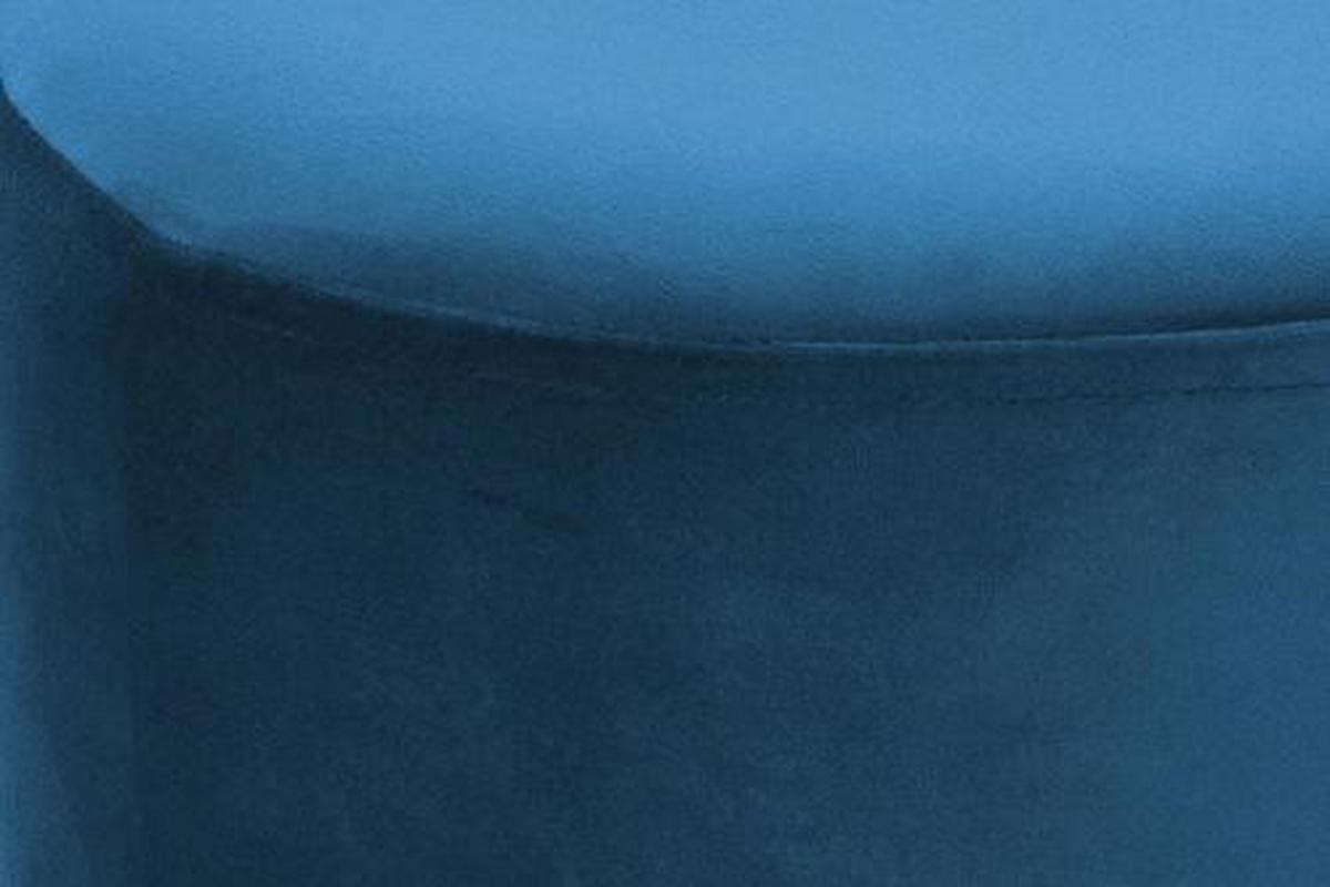 Hocker Nano - Blau/Goldfarben, Basics, Holz/Holzwerkstoff (35/42cm) - Kayoom