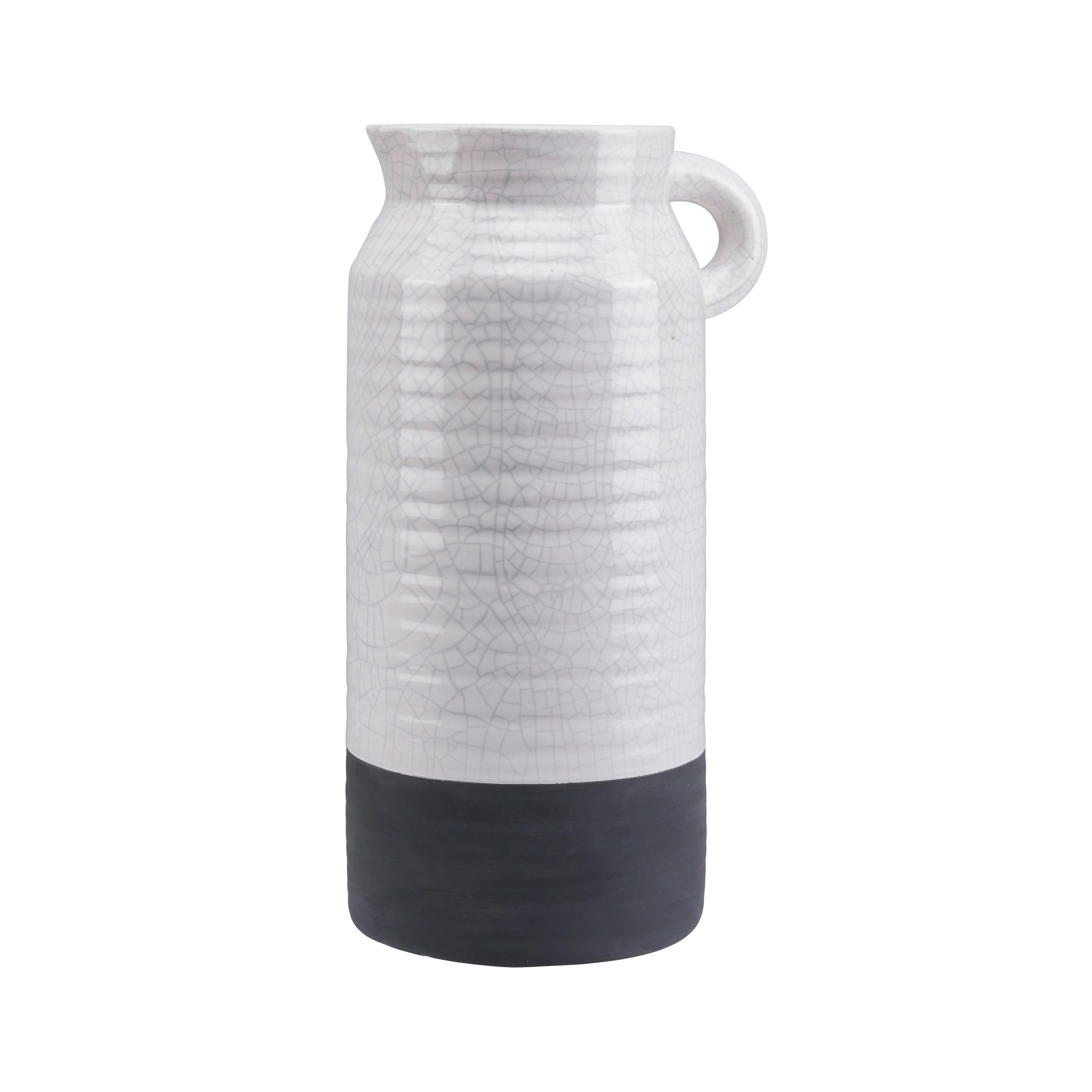 Vaza Rezzo - siva/bela, Moderno, keramika (17,3/31,2cm) - Bessagi Home