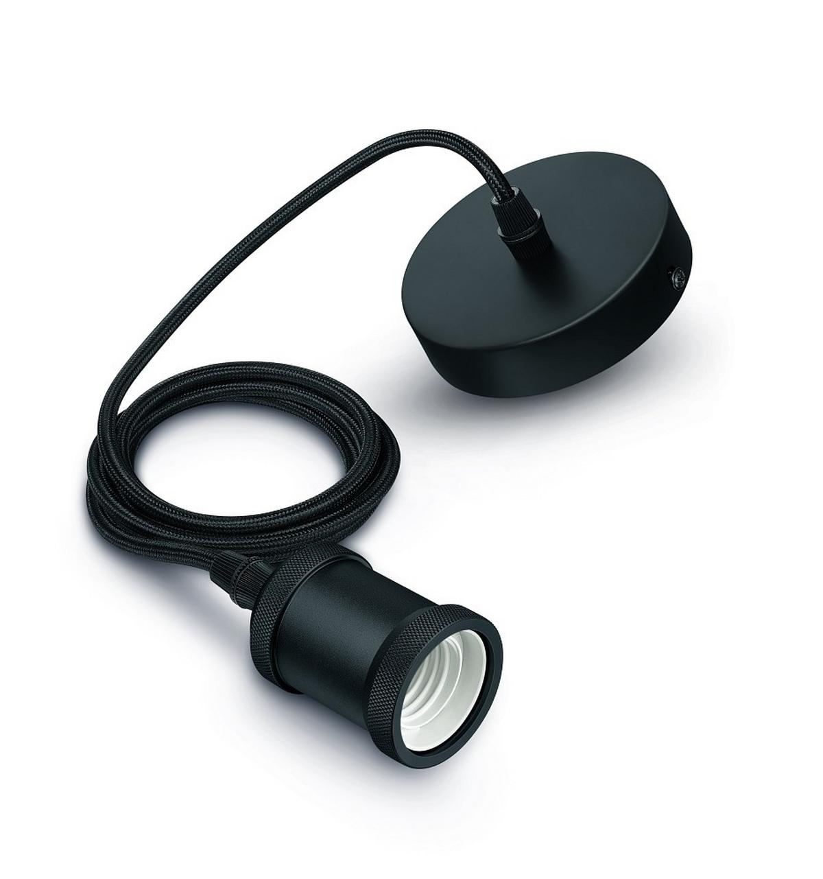 OPRAWA Z KABLEM 16776200 PHILIPS - czarny, Basics, metal/tkanina (11/200cm) - Philips