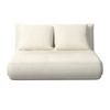 SCHLAFSOFA MACY - Weiß, MODERN, Textil/Metall (141/68/87cm) - Bessagi Home