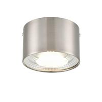 Deckenleuchte Hermo max. 12 Watt - Transparent/Nickelfarben, Modern, Kunststoff/Metall (11/7cm) - Modern Living