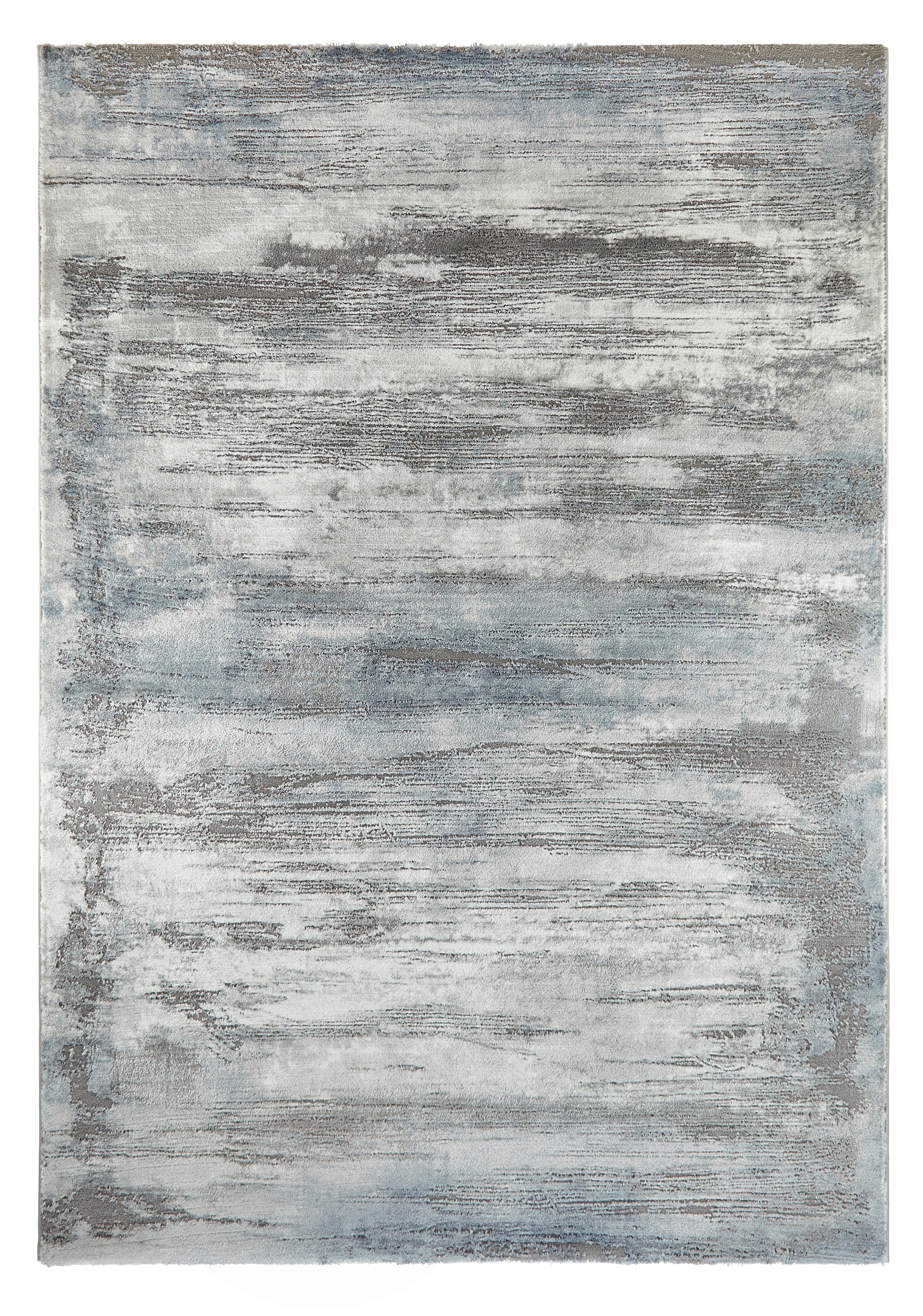 Webteppich Oxford ca. 80x150cm - Blau/Grau, Basics, Textil (80/150cm) - Modern Living