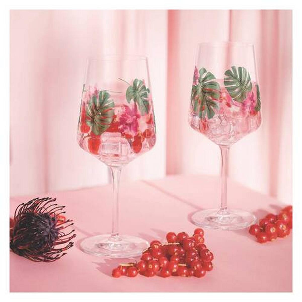 KIELISZEK DO SZPRYCERA 6011001 - różowy/zielony, Lifestyle, szkło (544ml) - Ritzenhoff