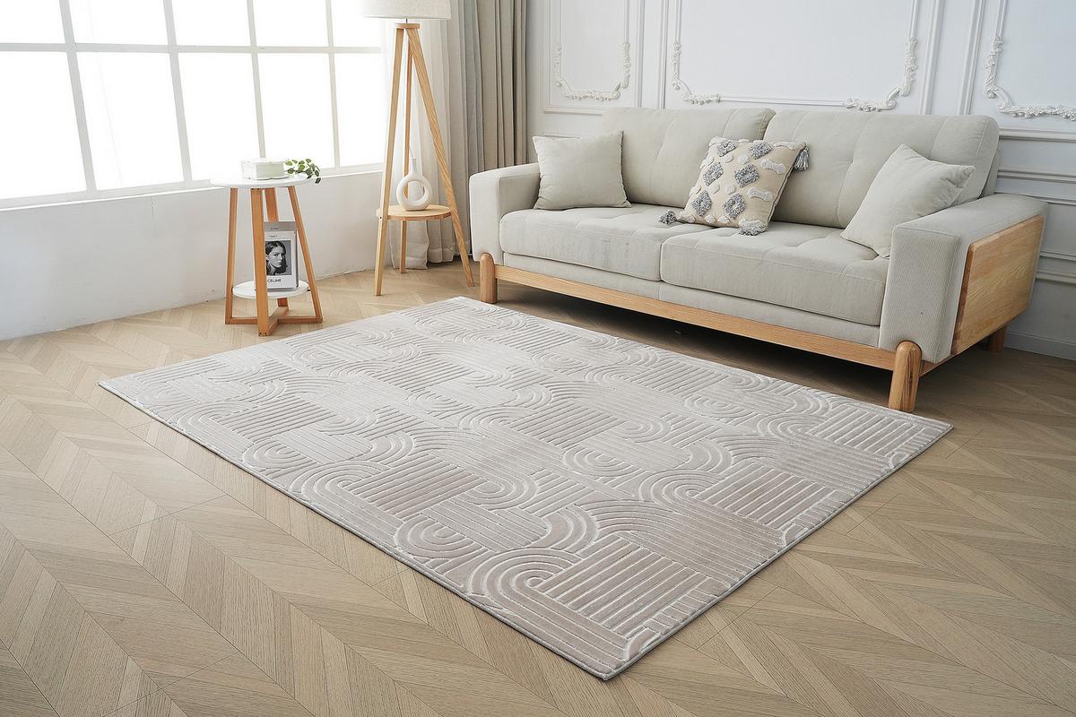 Flachwebeteppich Calma 125 Beige 160 X 220 Cm - Beige, Basics, Textil (160/220cm) - Kayoom