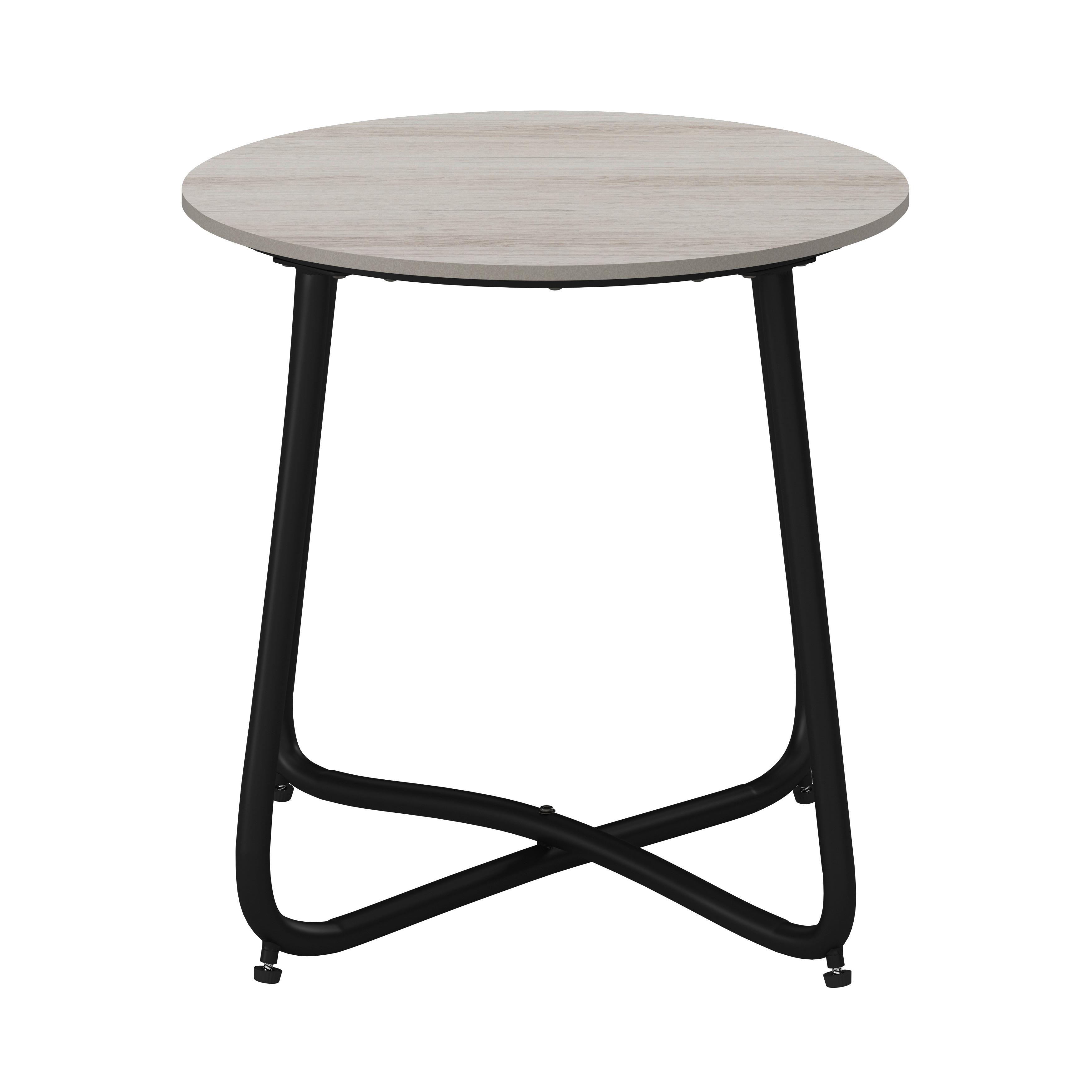 Gartenbeistelltisch Pine Grau/Schwarz - Schwarz/Grau, MODERN, Kunststoff/Metall (50/49,5/50cm) - Bessagi Garden