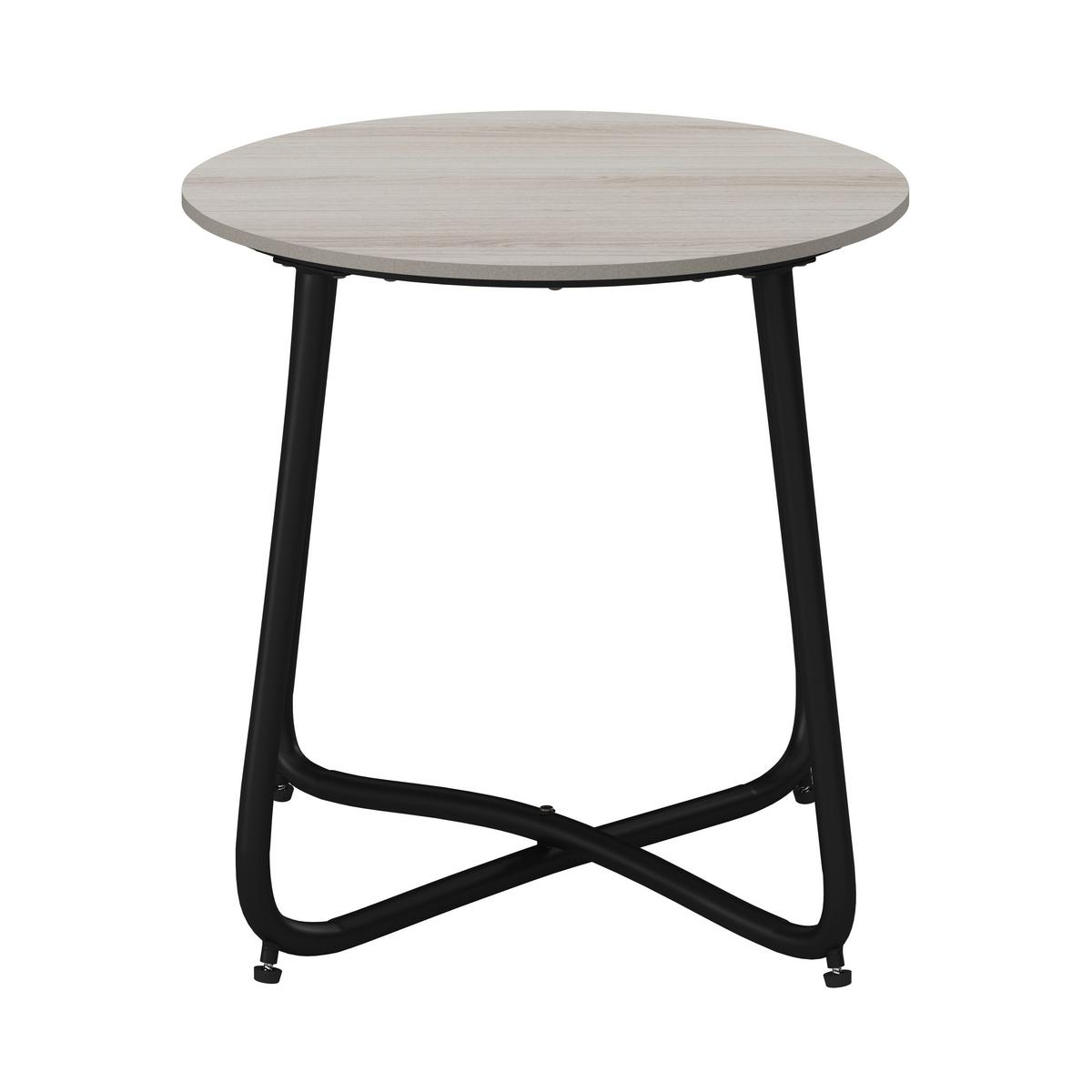 Gartenbeistelltisch Pine Grau/Schwarz - Schwarz/Grau, MODERN, Kunststoff/Metall (50/49,5/50cm) - Bessagi Garden