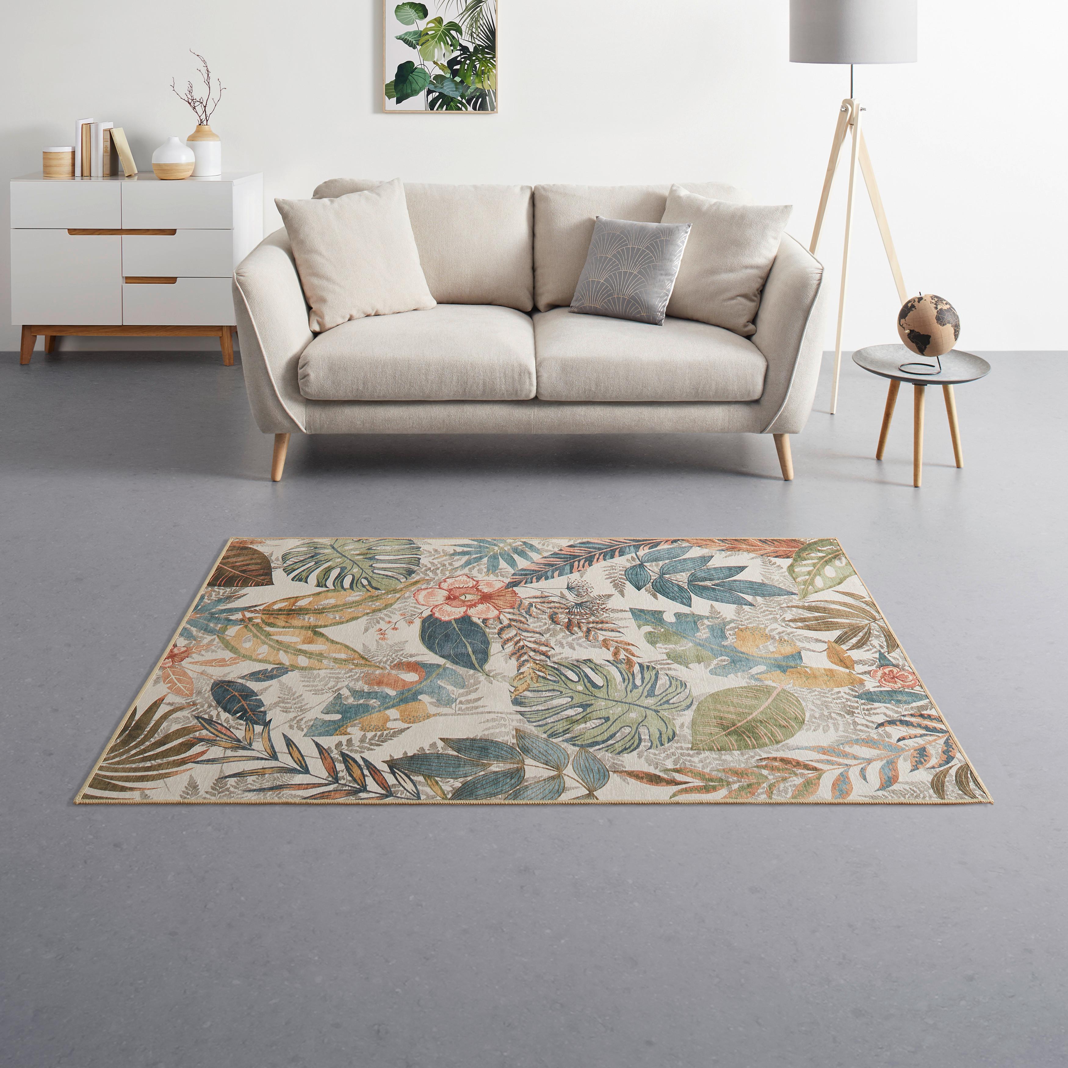 FLATVÄVD MATTA BLÄTTER 2 - multicolor, Modern, textil (160/230cm) - Modern Living