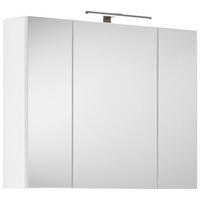 Omara Z Ogledalom Avanti, Bela - bela, Design, leseni material (80/63,1/17cm) - Hom`in